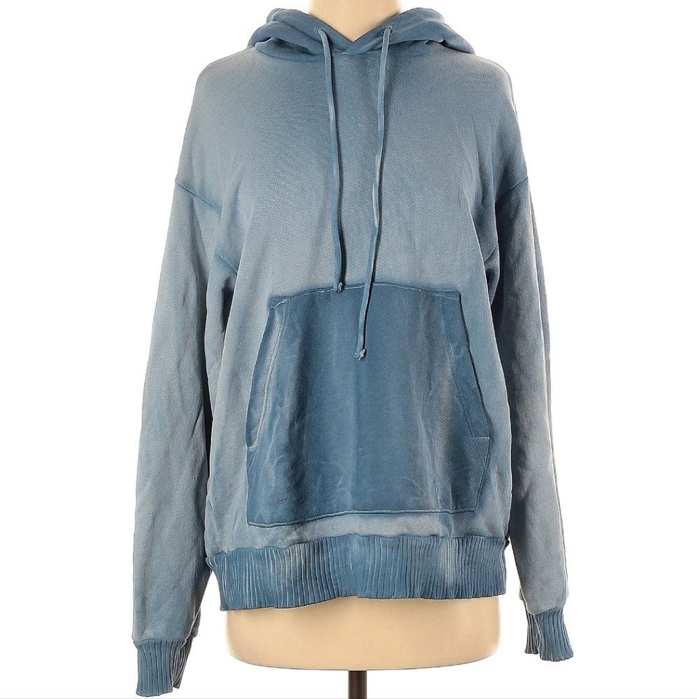 Cotton Citizen Blue Pullover Hoodie Sweatshirt